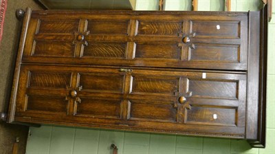 Lot 834 - Oak double door wardrobe