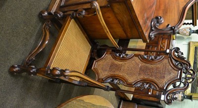 Lot 841 - An 18th century style carved oak hall chair