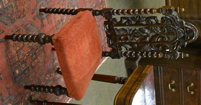 Lot 864 - Late 18th/Early 19th century carved oak chair