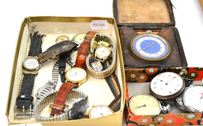 Lot 7 - Pocket watches and wristwatches