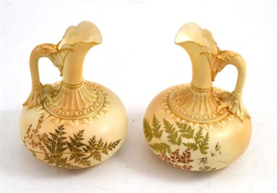 Lot 41 - Two Royal Worcester ewers, shape 1136