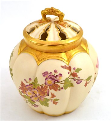 Lot 42 - Royal Worcester pot pourri and cover, number 1313