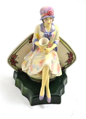Lot 54 - Peggy Davies ceramics ";Charlotte Rhead"; figure