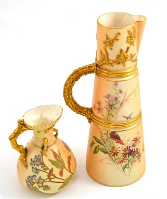 Lot 63 - Two Royal Worcester ewers (one a.f.)