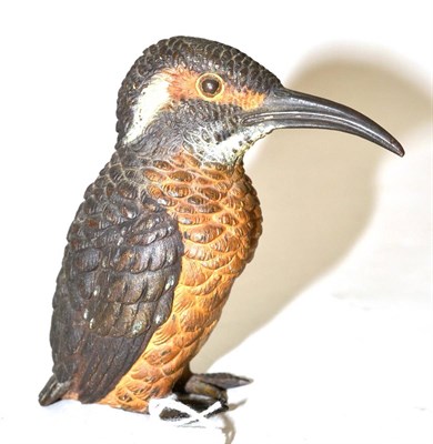 Lot 81 - Austrian cold painted bronze kingfisher