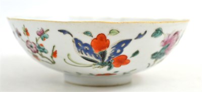 Lot 84 - A Chinese porcelain bowl painted in famille rose enamels