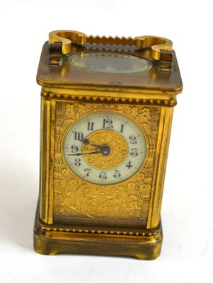 Lot 85 - A carriage timepiece