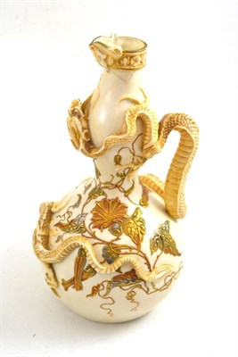 Lot 172 - A Royal Worcester double gourde ewer (a.f.)