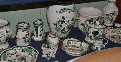 Lot 256 - Masons Chartreuse pattern wares