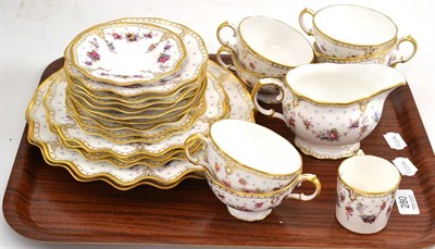 Lot 280 - A Royal Crown Derby Royal Antoinette part tea service