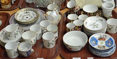 Lot 316 - Two trays of 19th and 20th century tea wares including Chinese export, Derby, Shelly, etc