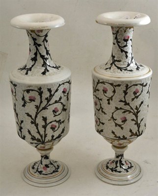 Lot 345 - A pair of large Sèvres-style vases