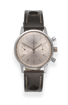 Lot 242 - A Stainless Steel Chronograph Wristwatch, signed Breitling, Geneve, model: Top Time, ref: 2002,...