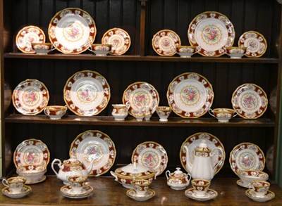 Lot 348 - A Royal Albert Lady Hamilton pattern dinner/tea service