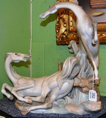 Lot 352 - A Continental group of horses