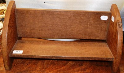 Lot 357 - A Robert ";Mouseman"; Thompson oak book trough