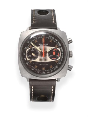 Lot 244 - A Stainless Steel Chronograph Wristwatch, signed Breitling, model: Top Time  "Racing ", ref:...