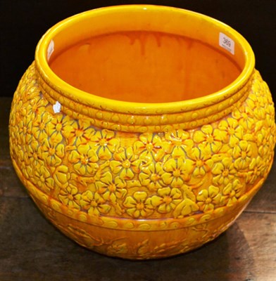 Lot 369 - Burmantofts orange jardiniere