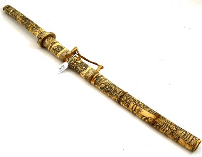 Lot 379 - Japanese bone long sword