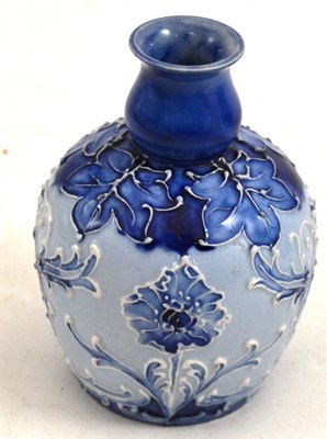 Lot 383 - A William Moorcroft Macintyre Florian Ware Poppy pattern vase, circa 1899, in blues, brown...