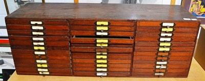 Lot 1009 - 19th century multi-drawer specimen chest