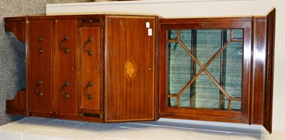 Lot 1083 - A bureau bookcase