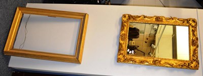 Lot 1084 - Gilt picture frame and a gilt framed mirror