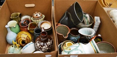 Lot 1104 - A collection of studio pottery