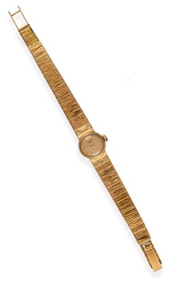 Lot 265 - A Lady's 18ct Gold Wristwatch, signed Patek Philippe, Geneve, ref:3266/60, circa 1969, lever...