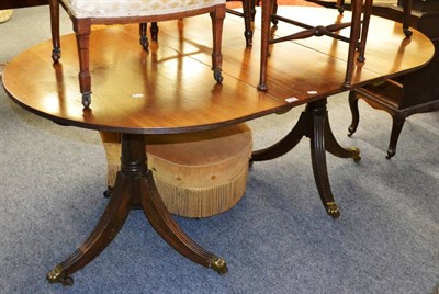 Lot 1146 - A Regency mahogany D-end dining table