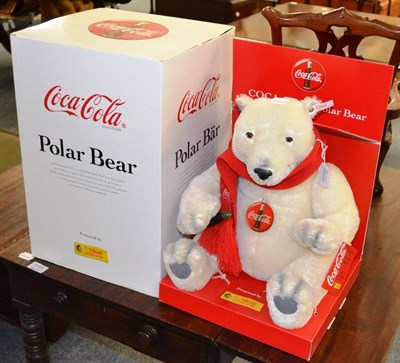 Lot 1150 - Modern Steiff Coca Cola Polar Bear in original card box