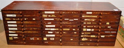 Lot 1159 - 19th century multi-drawer specimen chest