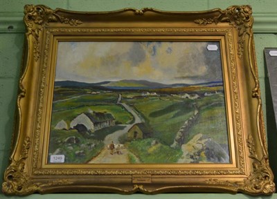 Lot 1249 - Oil on canvas Heading Towards Donegal