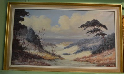 Lot 1250 - O Melzer oil on canvas of dunes