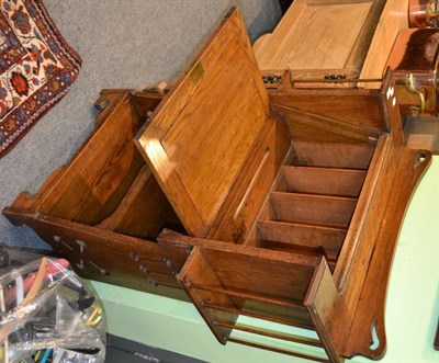 Lot 1301 - An Arts & Crafts oak bureau