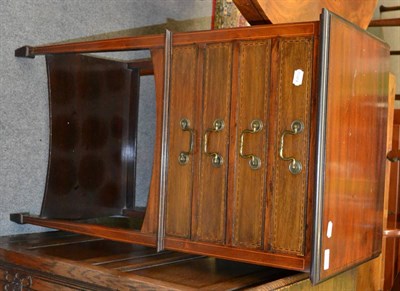 Lot 1326 - An Edwardian mahogany sheet music cabinet