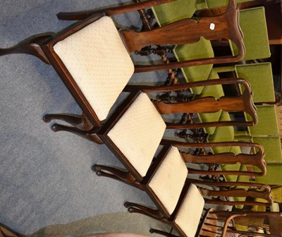 Lot 1356 - Four Queen Anne dining chairs