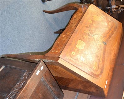 Lot 1379 - French style marquetry inlaid bureau