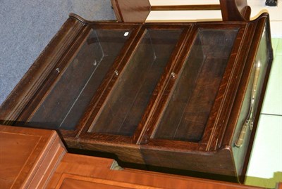 Lot 1419 - A three tier Globe Wernicke style bookcase