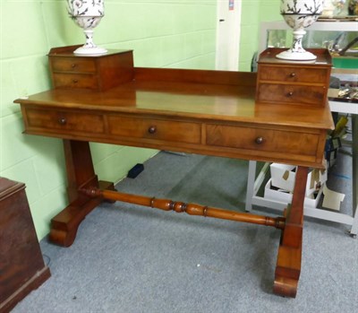 Lot 1447 - A Victorian mahogany desk/dressing table