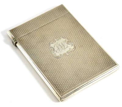 Lot 5016 - A silver card case, Edward Smith, Birmingham 1860