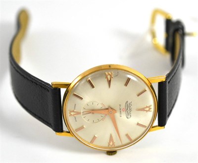 Lot 5046 - A gents Waltham wristwatch with Masonic style markers