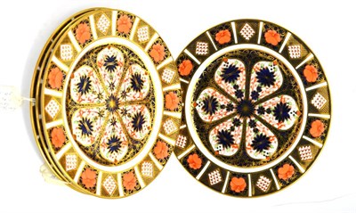 Lot 5105 - Four Royal Crown Derby Imari side plates