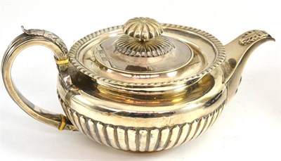 Lot 5131 - George III silver teapot, London 1798