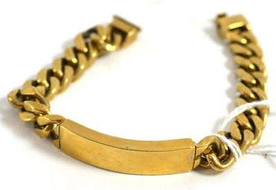 Lot 5159 - A 9ct gold identity bracelet