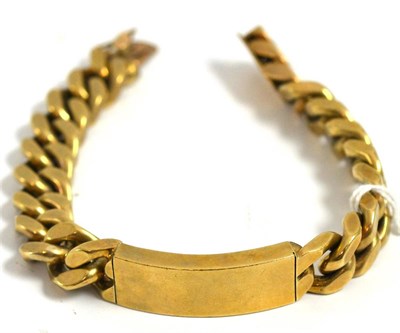 Lot 5161 - A 9ct gold identity bracelet