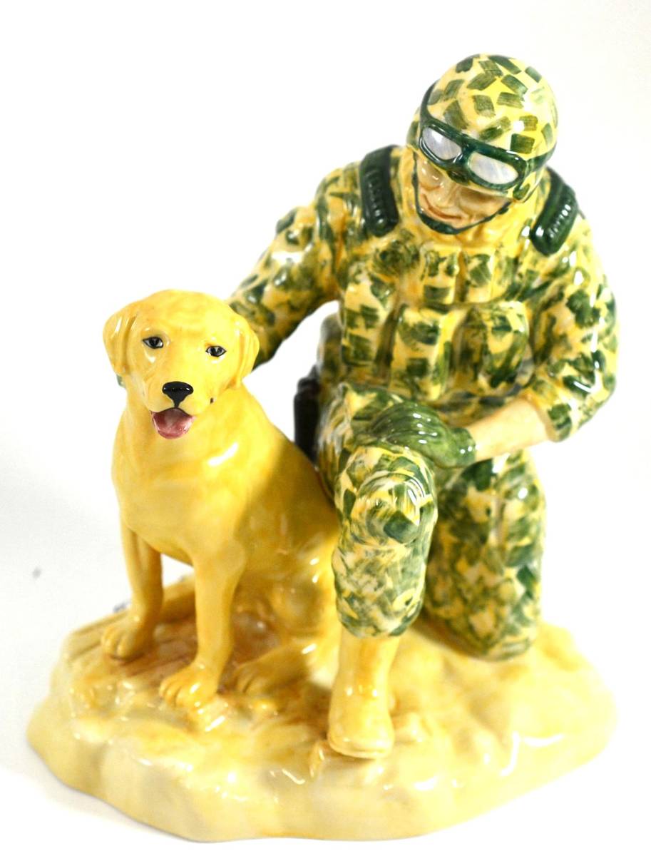 Lot 5198 - A Peggy Davies figure 'Together we Serve'