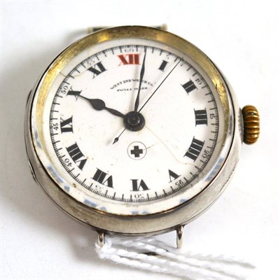 Lot 59 - A centre seconds wristwatch signed West End Watch Co, case stamped '0.925'