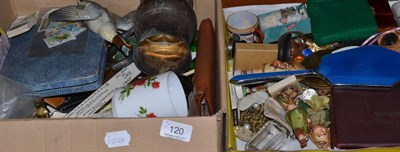 Lot 120 - Two boxes of collectables