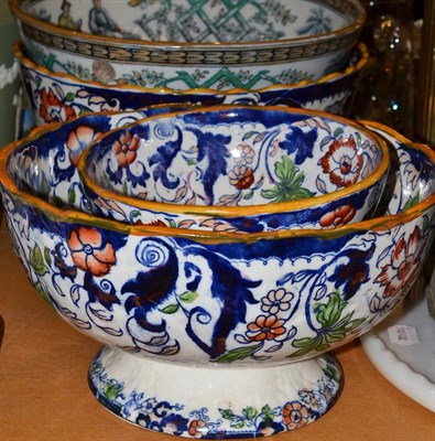 Lot 144 - Four Victorian pottery fruit bowls